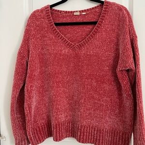 Pink Chenille Sweater